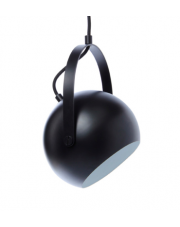 Lampa wisząca Ball z uchwytem czarna Frandsen